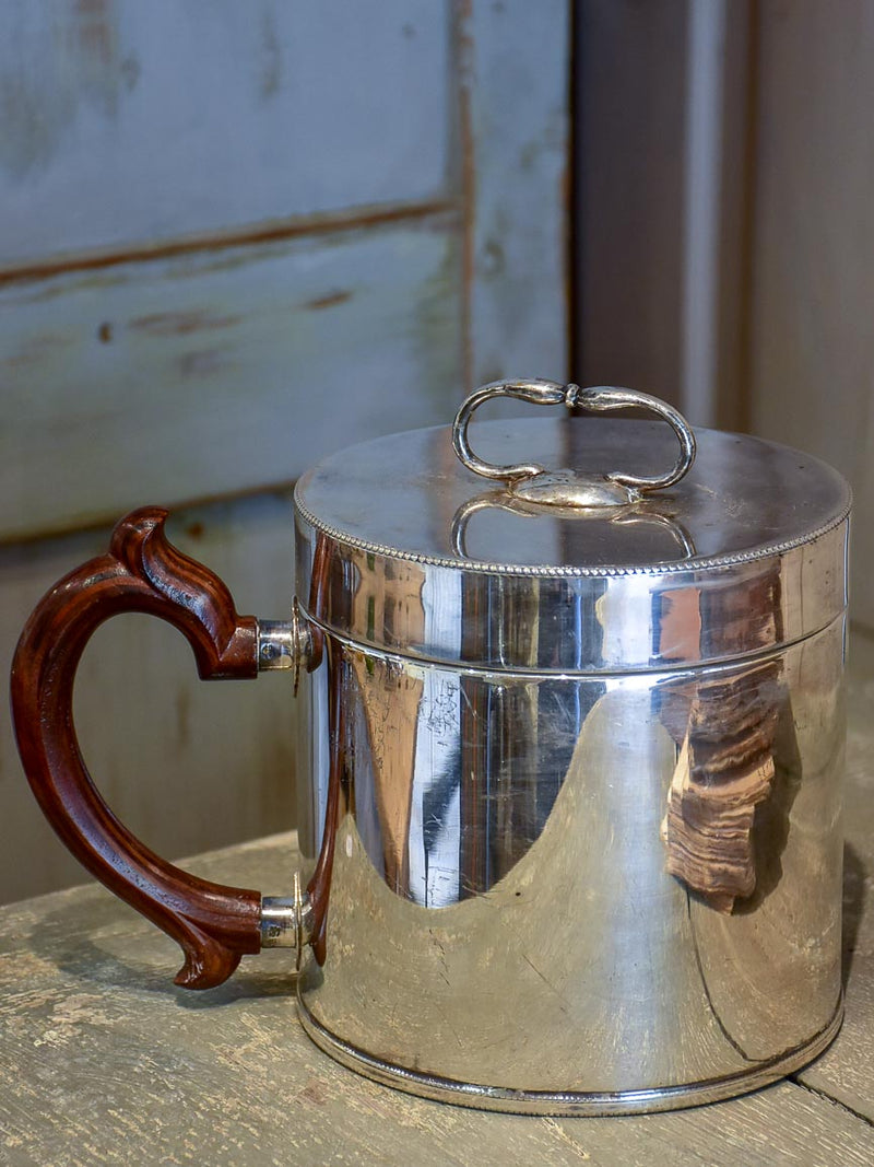 French ice bucket with wooden handle - 1940's