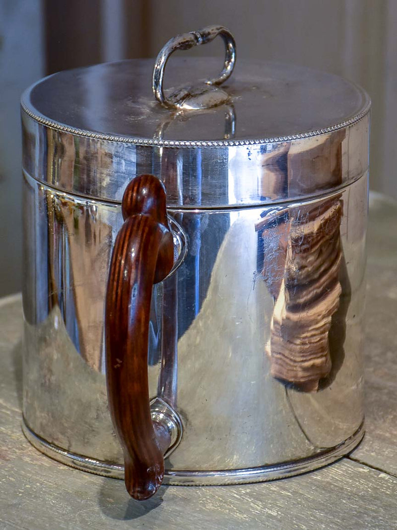 French ice bucket with wooden handle - 1940's