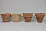 Lot of ten terracotta pots for harvesting resin 4¼"