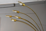 Vintage floor lamp with adjustable arms - 6 branches