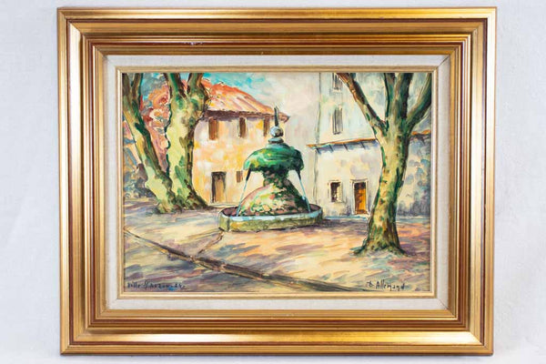 Traditional French Village Artwork by Allemand