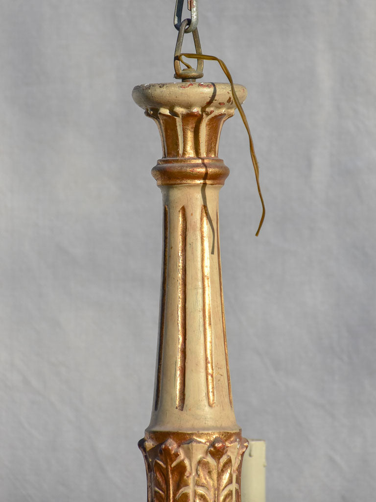 Pretty 5-light Italian chandelier from the late 19th century 19¼"