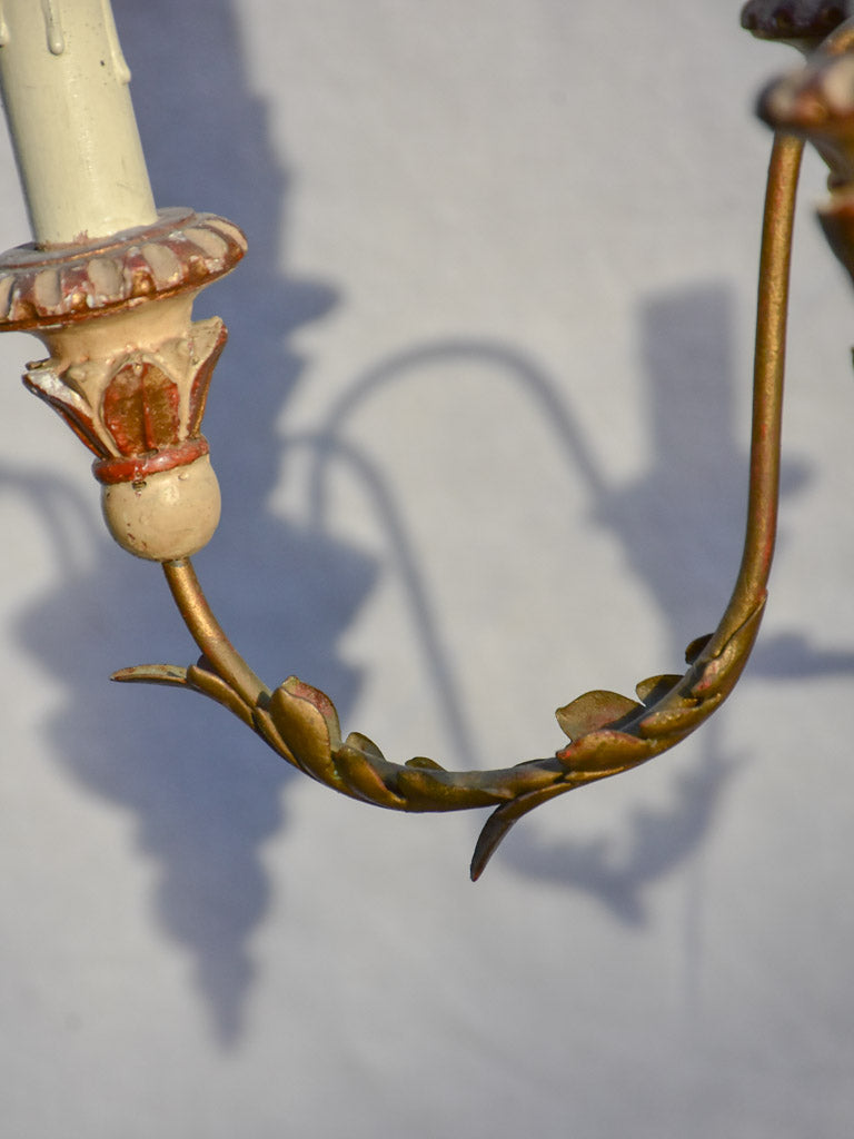 Pretty 5-light Italian chandelier from the late 19th century 19¼"