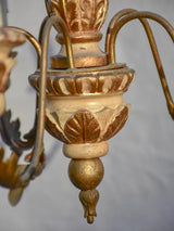 Pretty 5-light Italian chandelier from the late 19th century 19¼"