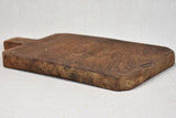 Small mid century French cutting board with dark timber 6¼" x 11½"
