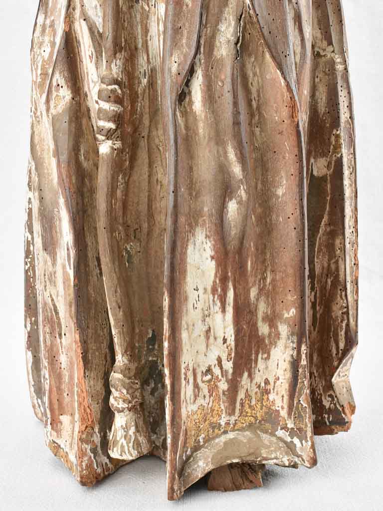 17th century statue of Saint Francis Assisi 32¼"