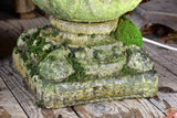 Four antique French garden pots on pedestals
