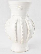 Lovely Ribs-Decorated Tessier Ceramic Vase