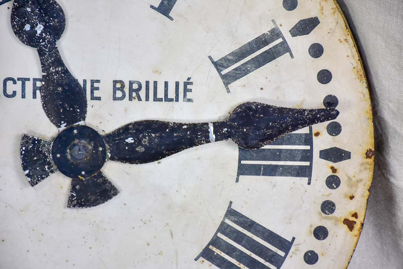 Mid century Electric Brillié industrial clock with original hands 19¾"