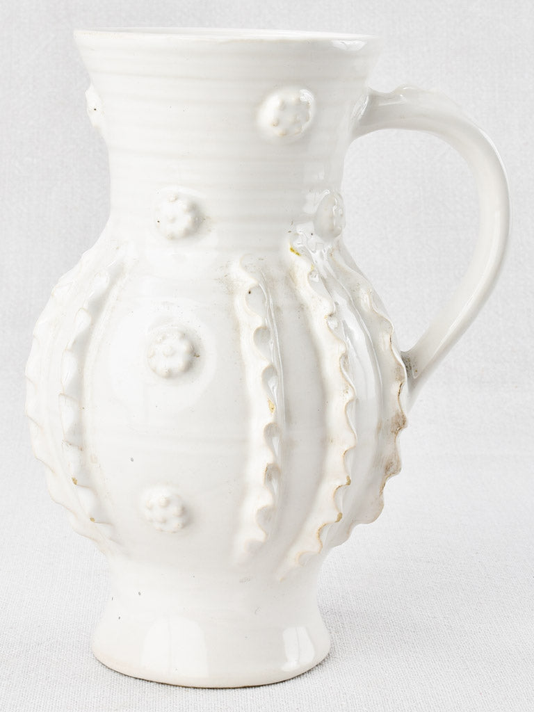 Mid-century Signed Tessier Floral Vase