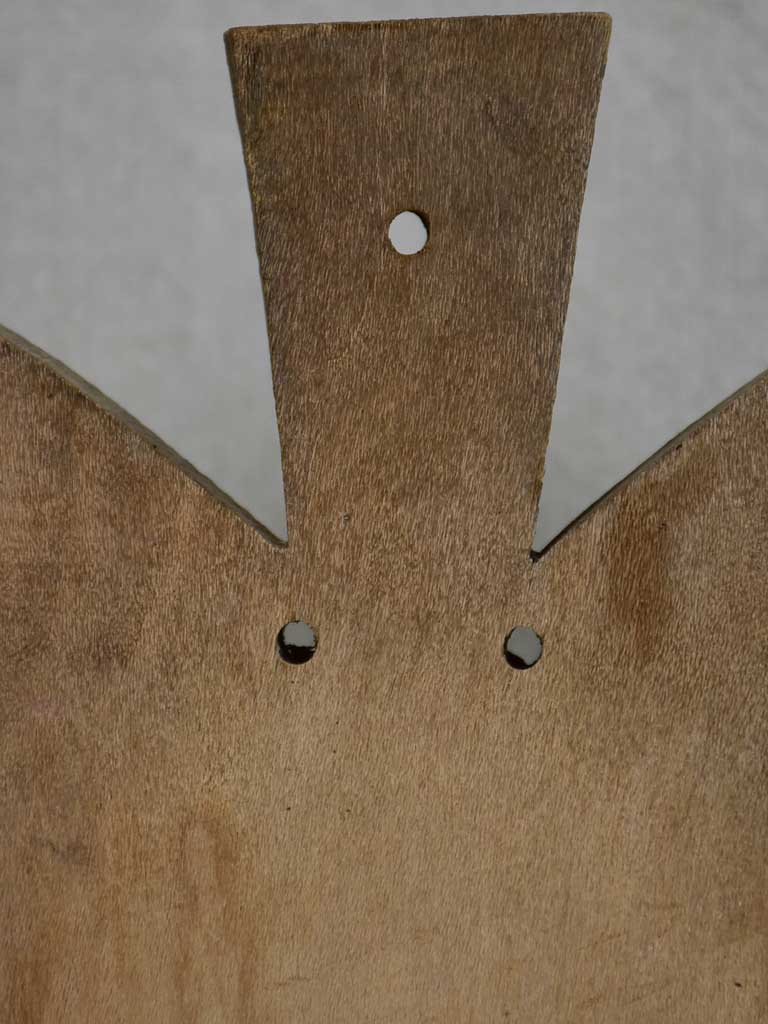 Antique French cutting board with round shoulders 10¼" x 16½"