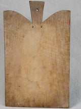 Antique French cutting board with round shoulders 10¼" x 16½"