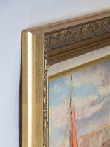 Bateau de pêche à son port N. Rani oil on canvas 14¼" x 16½"