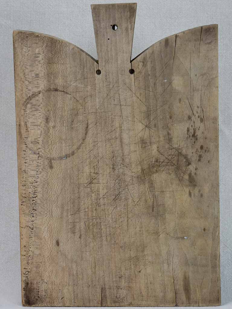 Antique French beech-wood cutting board 11½" x 17¼"