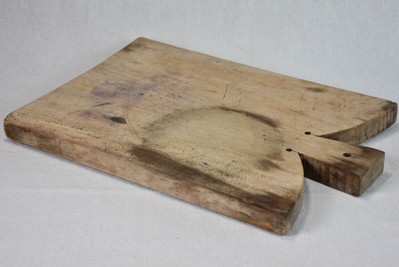 Antique French beech-wood cutting board 11½" x 17¼"