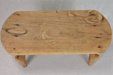 Vintage French wooden footstool