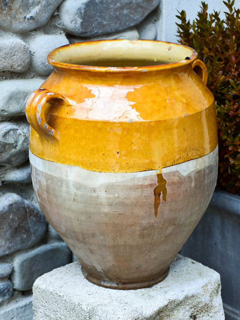 Very large 19th century French confit pot 14¼"