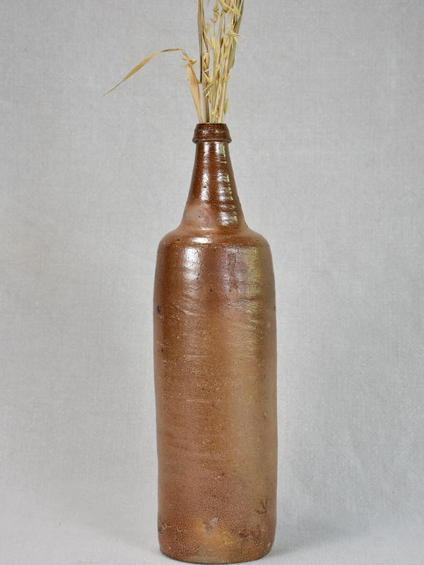 Stoneware French water bottle from Quimper 1950's 15¾"