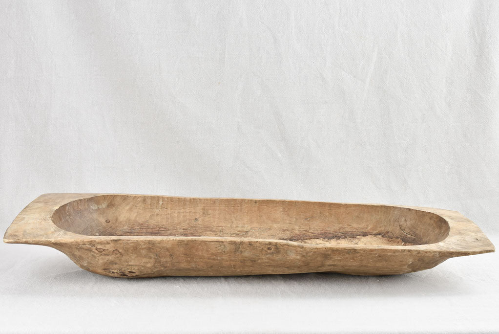 Aged carved wooden trough unique