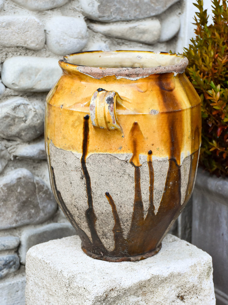 Large 19th century French confit pot 12½"