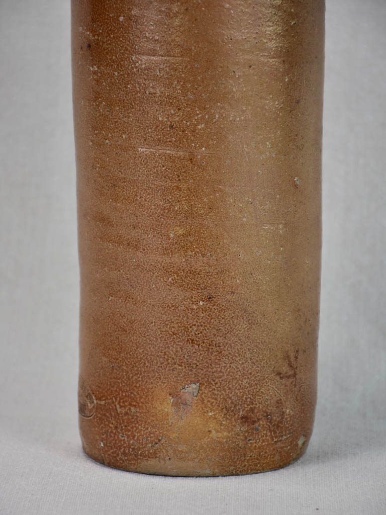 Stately Old Quimper Stoneware Bottle