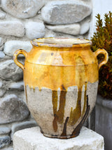 Large 19th century French confit pot 12½"