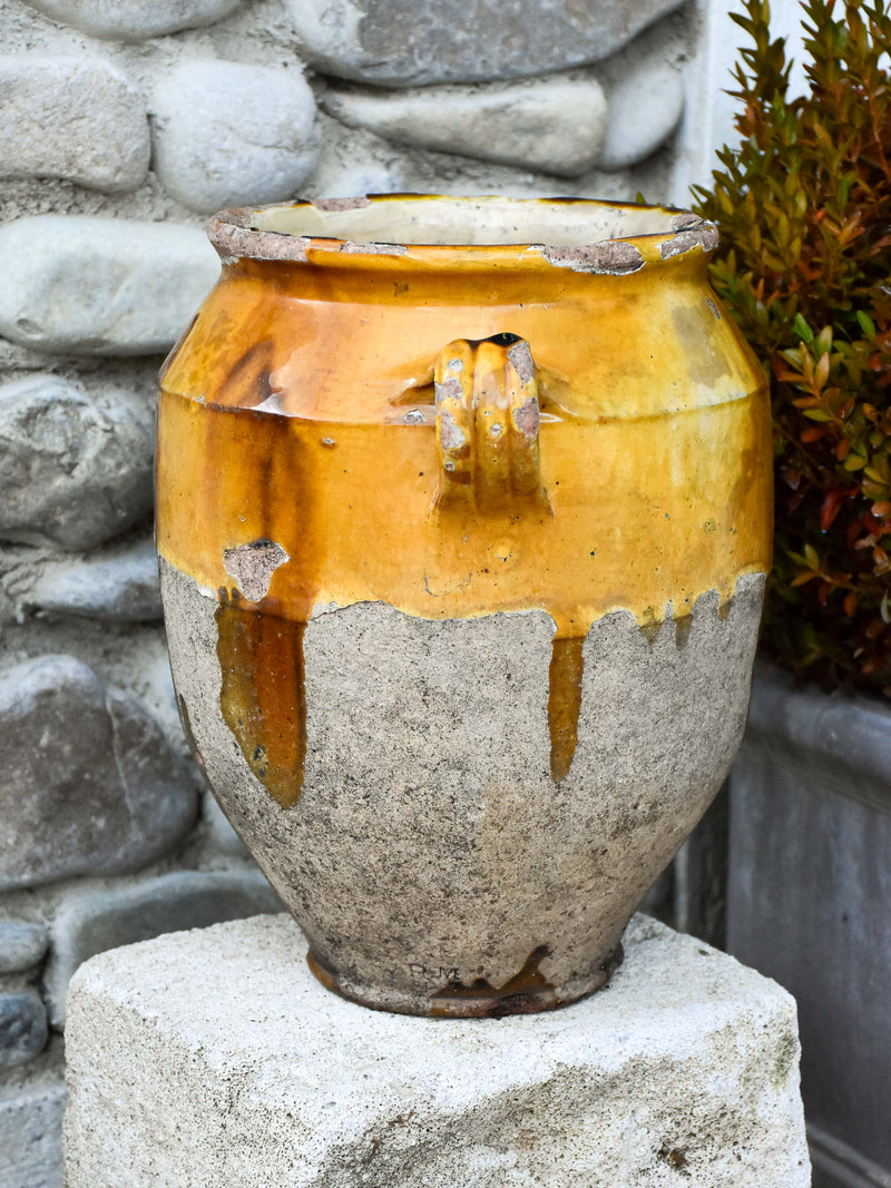 Large 19th century French confit pot 12½"