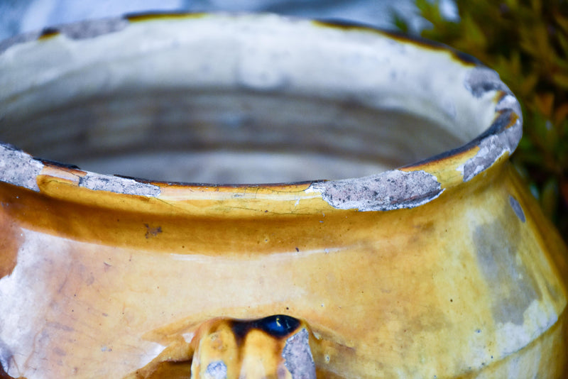 Large 19th century French confit pot 12½"
