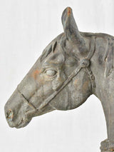 French cast iron horse head