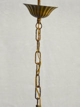 Pretty mid-century Italian crystal chandelier with 6 lights 27½"