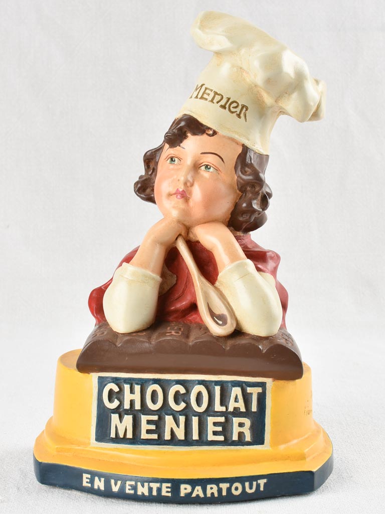 Vintage chocolate Menier advertising display 12½"