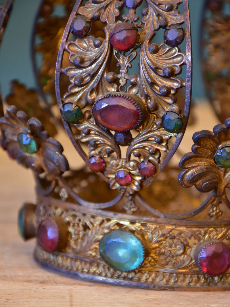 Two antique French Saint's crowns