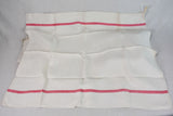 Collection of 6 French linen tea towels with monograms 29½" x 24¾"