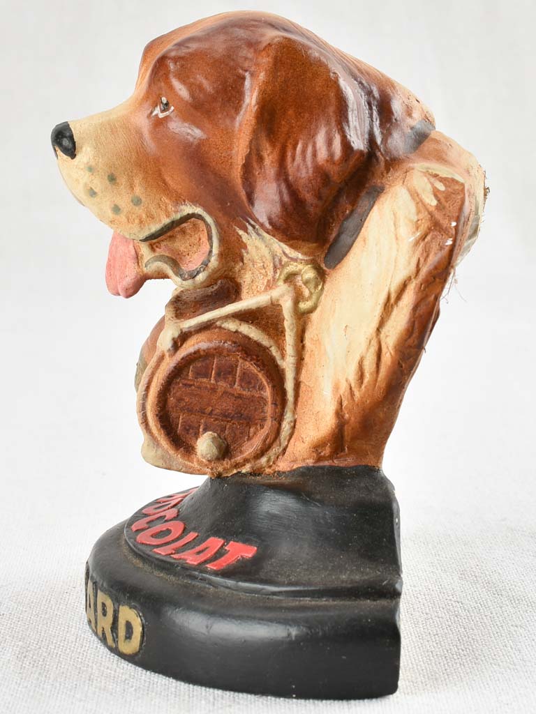 Vintage Chocolate Suchard advertising sculpture - dog 6"