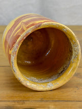 Antique French preserving pot from Apt with marble effect 4 ¼"
