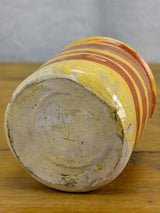 Antique French preserving pot from Apt with marble effect 4 ¼"