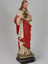 Large poly-chrome plaster religious statue of Jesus Christ 28"