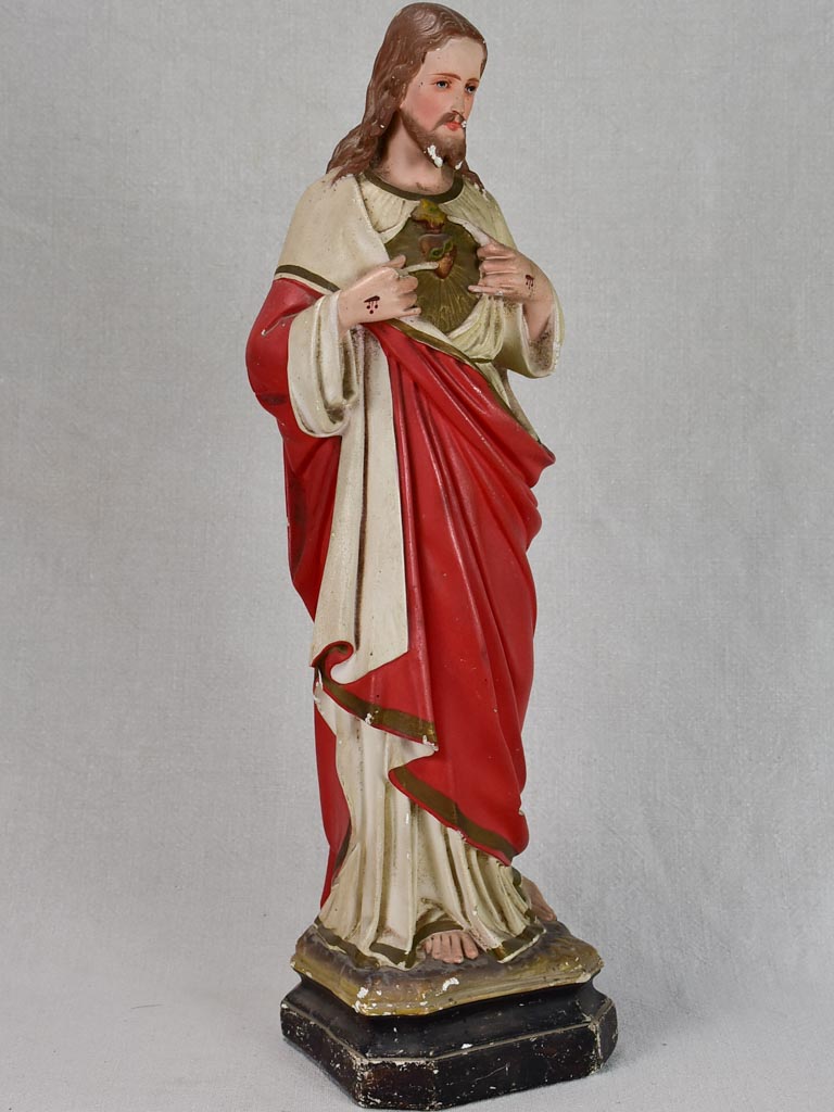 Handcrafted Christian Statue Jesus Christ 1950's