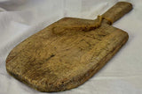 Rustic antique French cutting board with extra long handle 22½" x 9¾"