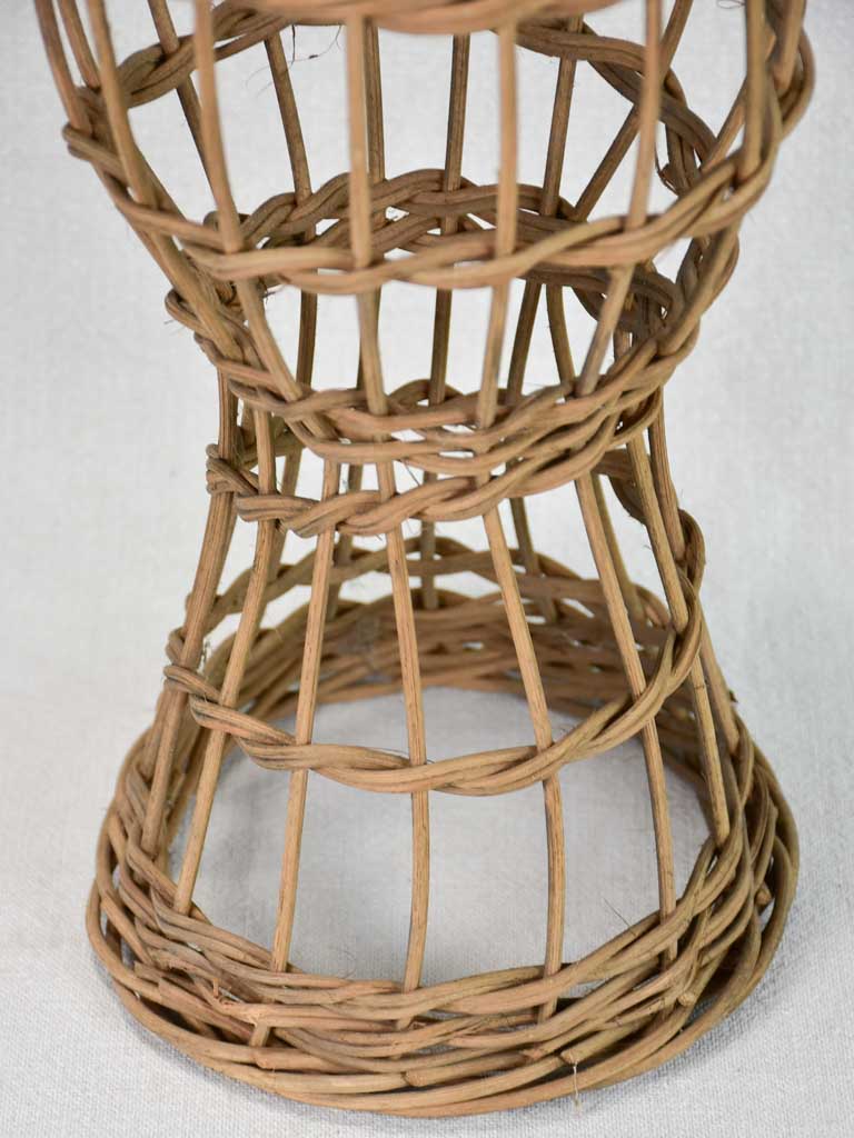 French wicker hat stand 1930's 15"