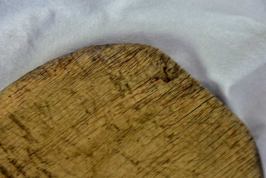 Rustic antique French cutting board with extra long handle 22½" x 9¾"