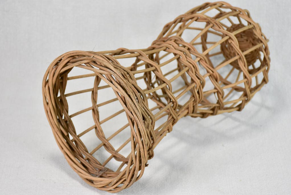 French wicker hat stand 1930's 15"