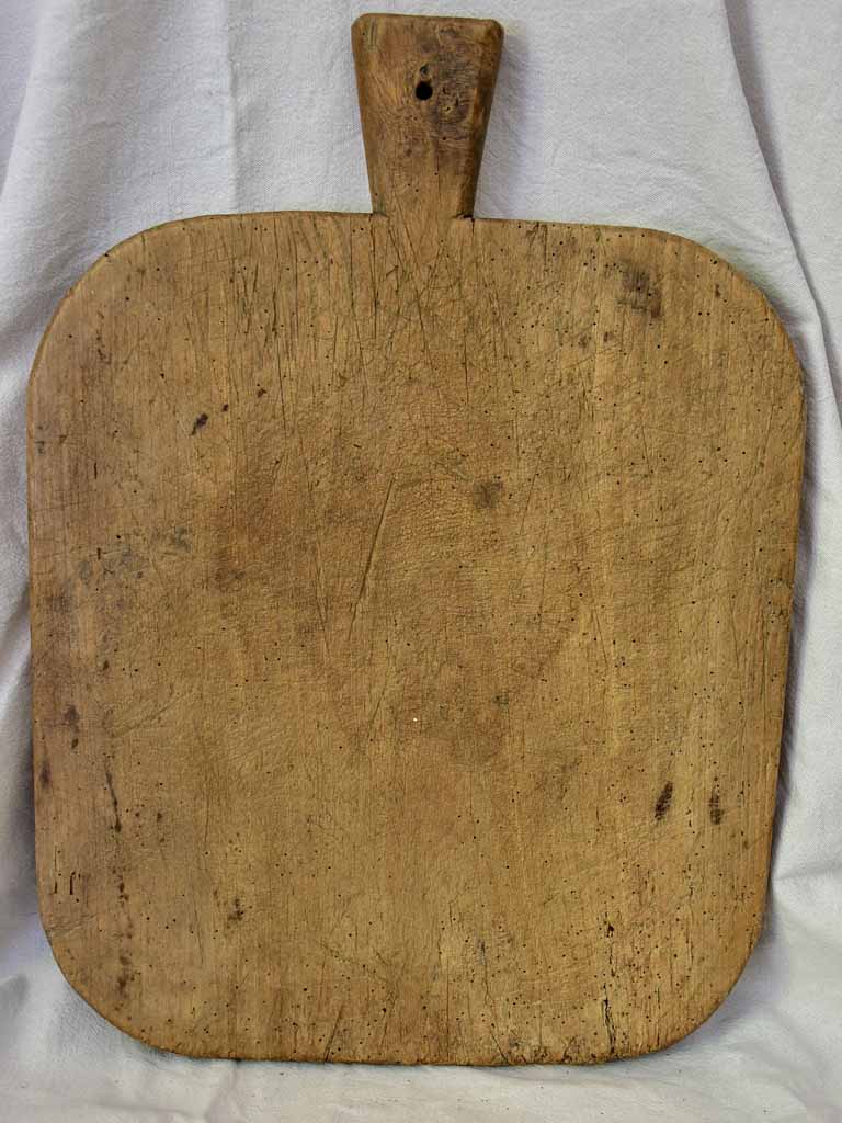 Very large rustic French cutting board with rounded edges 23¾" x 17"
