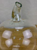 Antique hand blown glass apple shaped bottle for Calvados