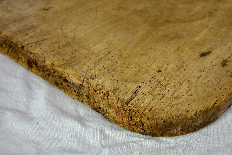 Very large rustic French cutting board with rounded edges 23¾" x 17"