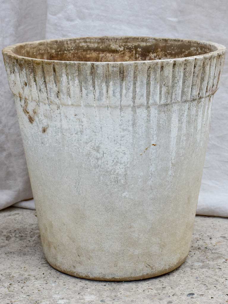 Pair of mid-century tapered Willy Guhl garden planters 18"