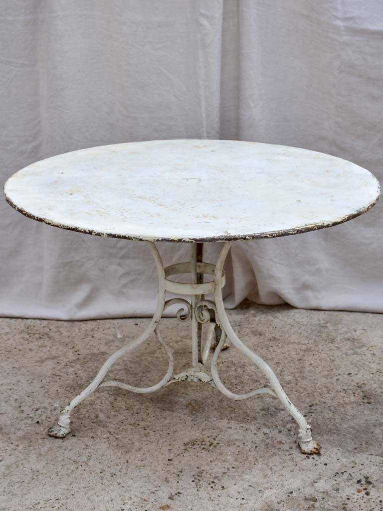 Antique French round garden table from Arras 40¼"