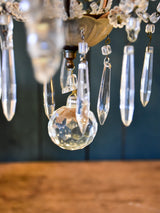 False pair of mid century Italian chandeliers