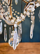 False pair of mid century Italian chandeliers