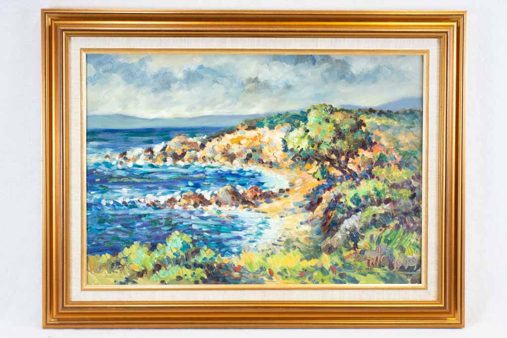 Giens peninsula D. Allemand (1906- ?) oil on board 20" x 26¾"